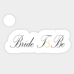 Bride to Be Gold Sticker